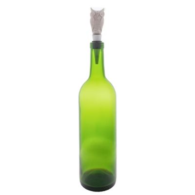 Image showing  Silver Owl Bottle Stopper