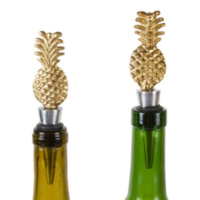 Image showing  Gold Pineapple Bottle Stopper