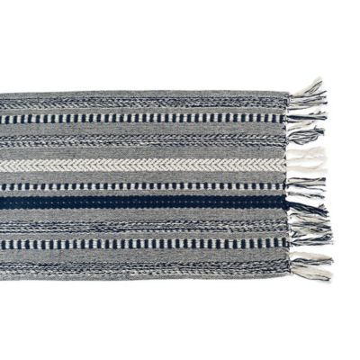 Image showing 6 th DII Braided Striped Table Runner