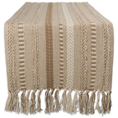 Image showing  Braided Striped Table Runner
