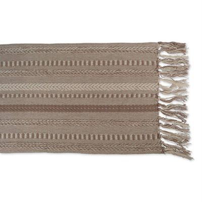 Image showing 6 th DII Braided Striped Table Runner