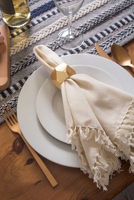 Image showing  Braided Striped Table Runner