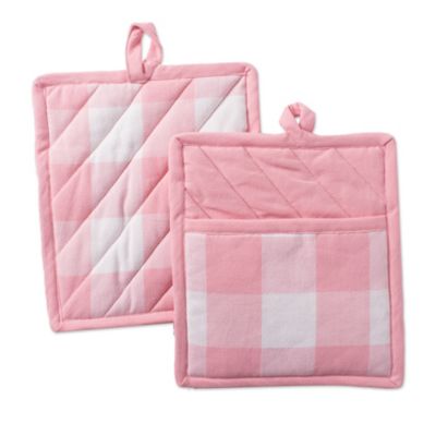 Zingz & Thingz Pink Buffalo Check Pot Holder, 400-Degree Maximum