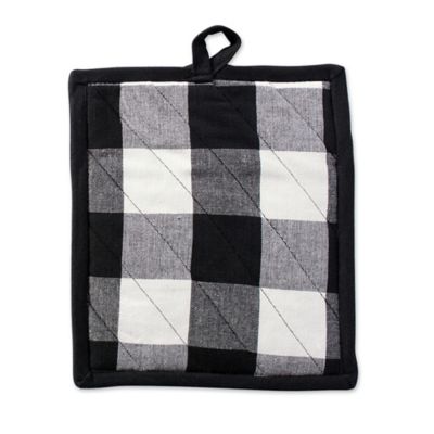 Image showing  Buffalo Check Pot Holder and Dish Towel Kitchen Set, 3 pc.