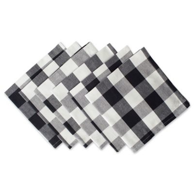 Zingz & Thingz Buffalo Checkered Napkins, 6 pc.