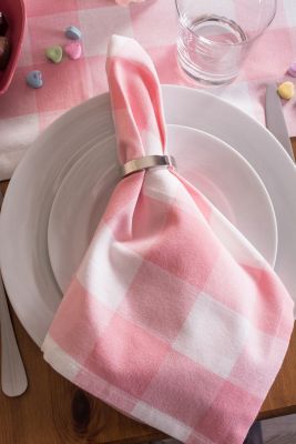Image showing  Pink Buffalo Check Napkins, 20 in. x 20 in., 6 pc.