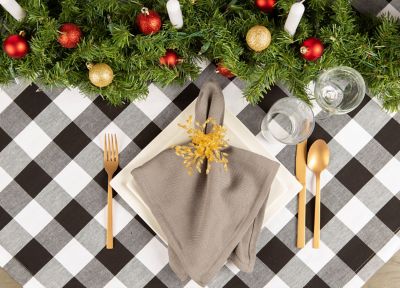 Image showing  Buffalo Checkered Round Tablecloth
