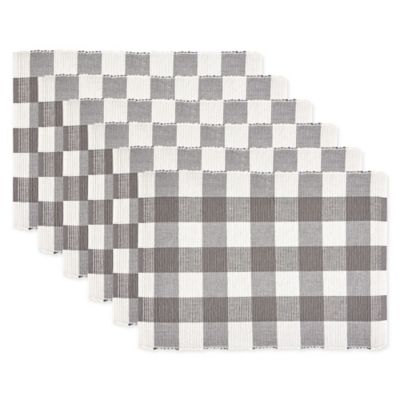 Zingz & Thingz Buffalo Checkered Ribbed Table Place Mat