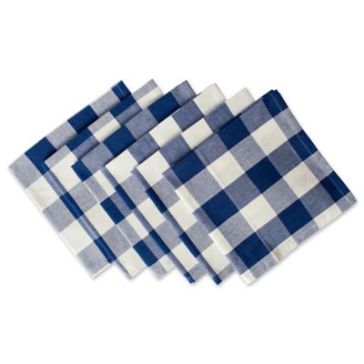 Zingz & Thingz Buffalo Checkered Napkins, 6 pc.