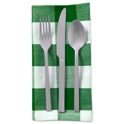Image showing  Shamrock Green Buffalo Check Napkins, 20 in. x 20 in., 6 pc.