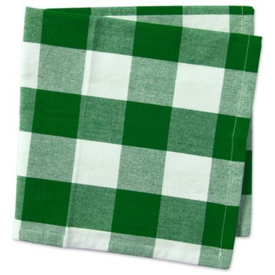 Image showing  Shamrock Green Buffalo Check Napkins, 20 in. x 20 in., 6 pc.