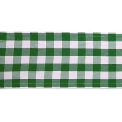 Image showing  Shamrock Green Buffalo Check Table Runner, 14 in. x 72 in., For Tables that Seat 4-6 People