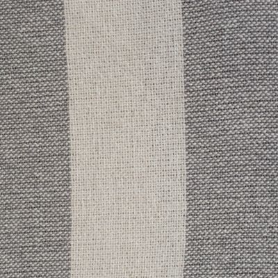 Image showing  Cotton Cabana Stripe Throw Blanket, 50 in. x 60 in., Gray/Off-White