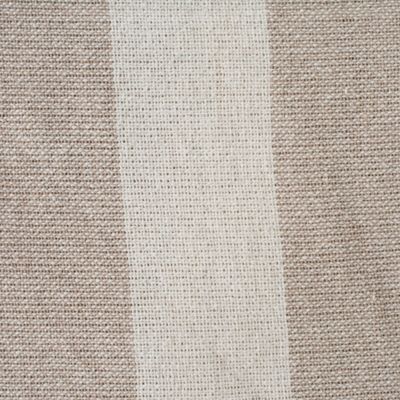 Image showing  Cotton Cabana Stripe Throw Blanket, 50 in. x 60 in., Stone/Off White