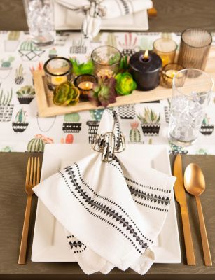 Image showing  Zig-Zag Dobby Stripe Napkins