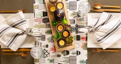 Image showing  Urban Oasis Cactus Print Table Runner