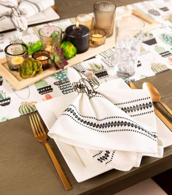 Image showing  Urban Oasis Cactus Print Table Runner