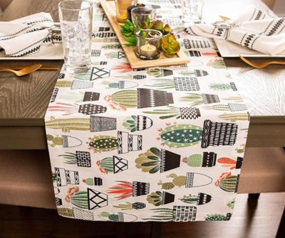 Image showing  Urban Oasis Cactus Print Table Runner