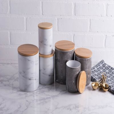 Image showing  Marble Ceramic Canister Set