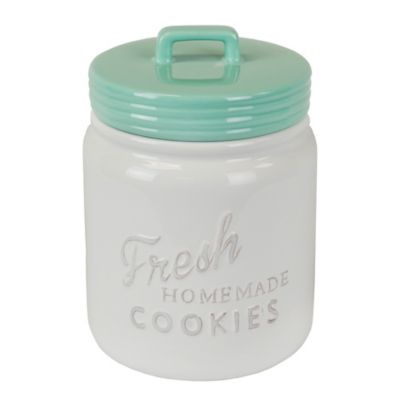 Zingz & Thingz Aqua Ceramic Cookie Jar