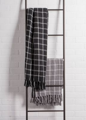 Image showing  Cotton Checked Plaid Throw Blanket, 50 in. x 60 in.