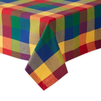 Image showing  Indian Summer Checkered Tablecloth
