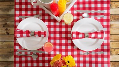 Image showing  Checkers Tablecloth, CAMZ32669