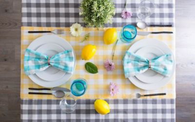 Image showing  Checkers Round Tablecloth