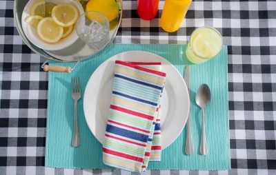 Image showing  Checkers Square Tablecloth