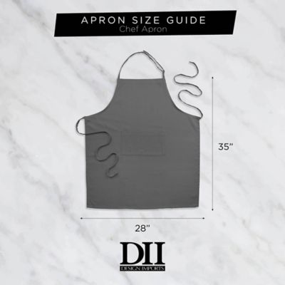 Image showing 7 th DII Pinstriped Chef Apron