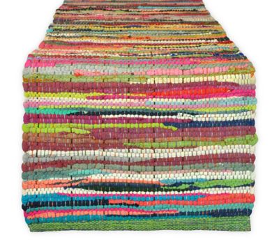 Zingz & Thingz Multicolor Chindi Rag Table Runner