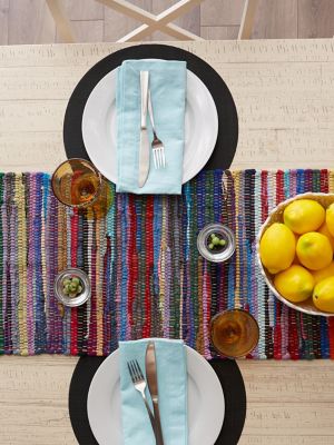 Image showing  Multicolor Chindi Rag Table Runner