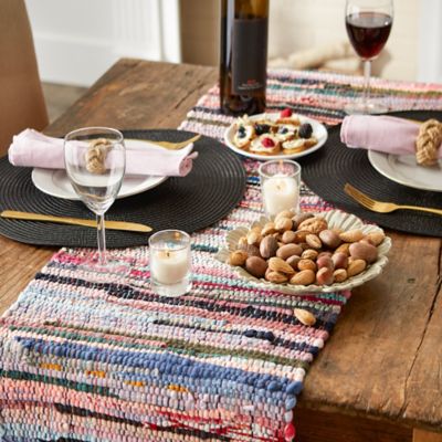 Image showing  Multicolor Chindi Rag Table Runner