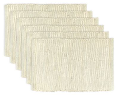 Zingz & Thingz Solid Natural Chindi Place Mats, 6 pc.