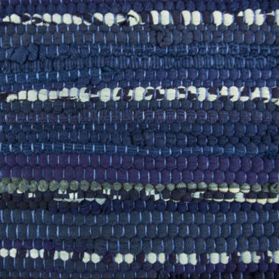 Image showing  Multicolor Nautical Chindi Rag Table Runner