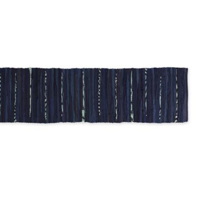 Image showing  Multicolor Nautical Chindi Rag Table Runner