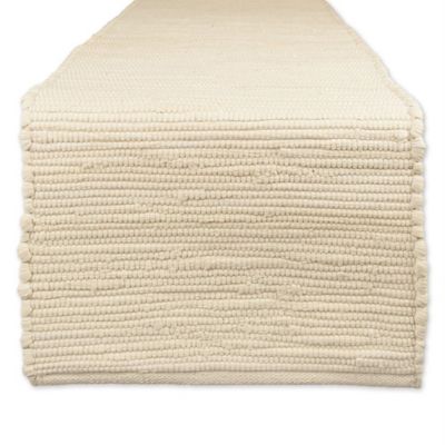 DII Solid Natural Chindi Table Runner