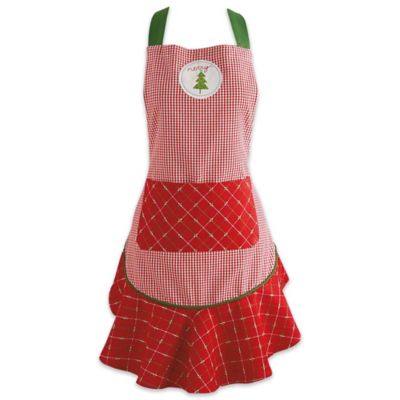 Zingz & Thingz Merry Christmas Ruffle Apron, 26 in. x 28.5 in.