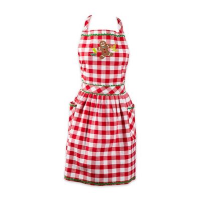 Zingz & Thingz Holiday Kitchen Apron, Gingerbread