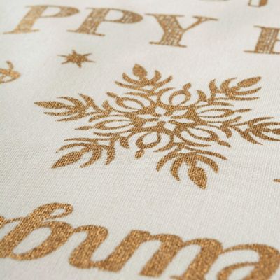 Image showing  Gold Christmas Collage Table Runner