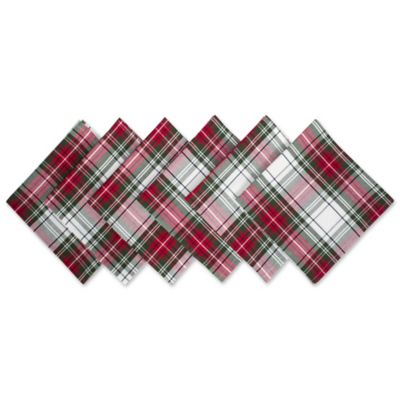 Zingz & Thingz Christmas Plaid Napkins, 20 in. x 20 in.