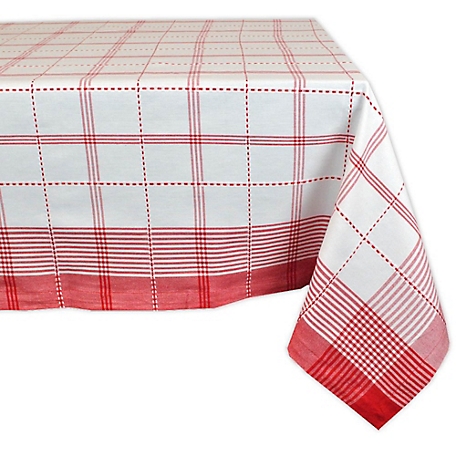 Design Imports Country Plaid Tablecloth