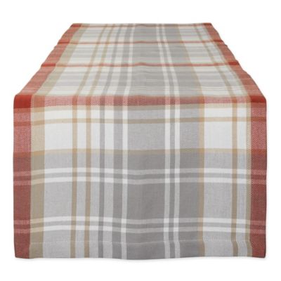 Zingz & Thingz Thanksgiving Cozy Picnic Plaid Table Runner