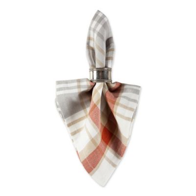Image showing  Thanksgiving Cozy Picnic Plaid Napkin Set
