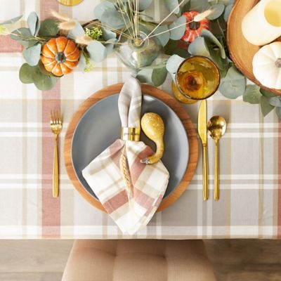 Image showing  Thanksgiving Cozy Picnic Plaid Napkin Set