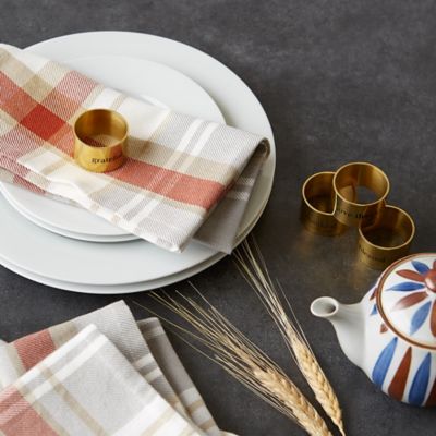Image showing  Thanksgiving Cozy Picnic Plaid Napkin Set