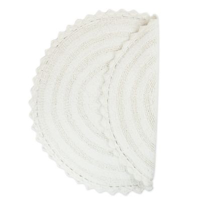 Image showing  Crochet Cotton Round Bath Mat