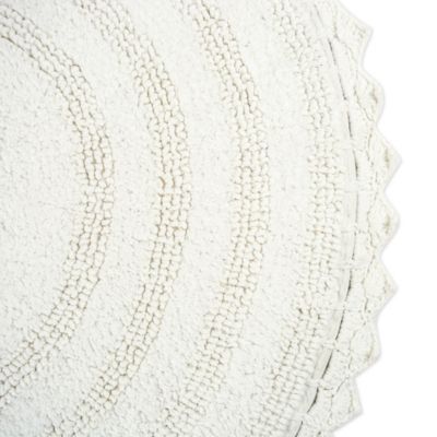 Image showing  Crochet Cotton Round Bath Mat