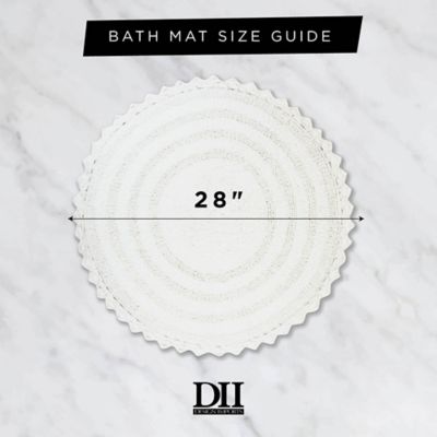 Image showing  Crochet Cotton Round Bath Mat