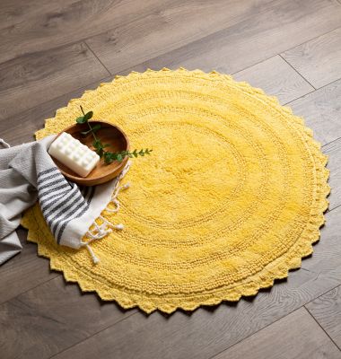 Image showing 6 th DII Crochet Cotton Round Bath Mat